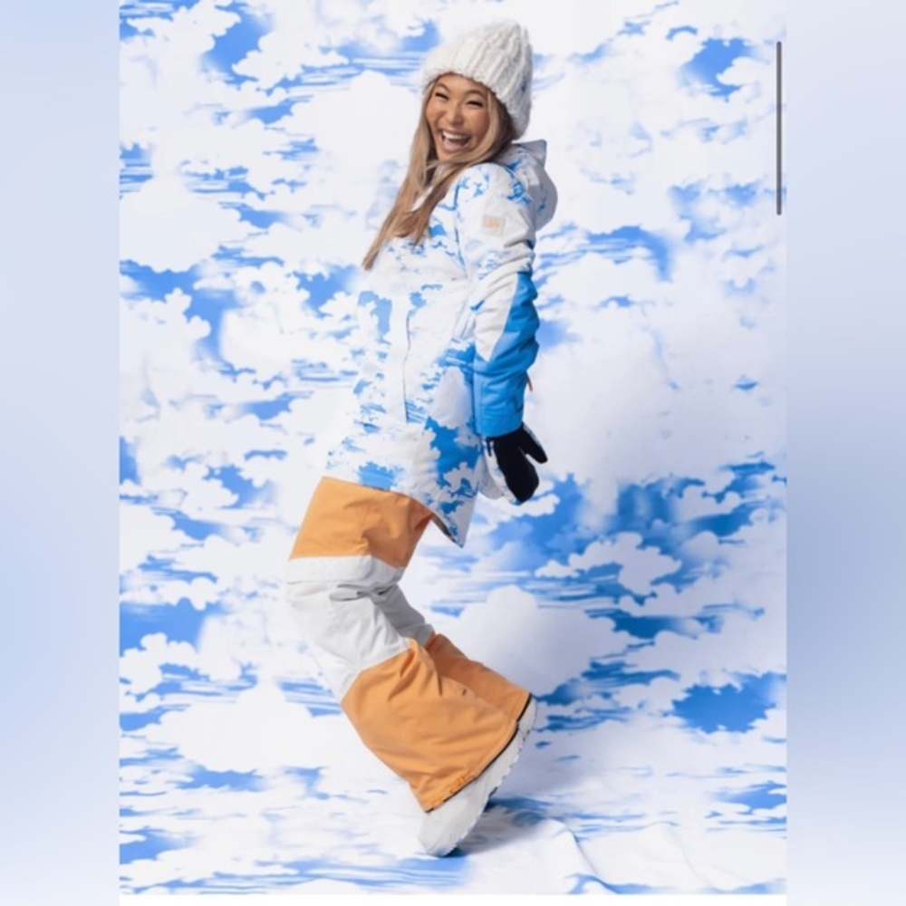 ROXY Women's Chloe Kim Woodrose Snow Pants‎ size large brand new - Picture 11 of 16